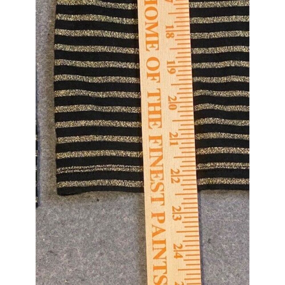LAUREN RALPH LAUREN women‎ tops sz small BLACK & GOLD  black label LONG SLEEVE - Picture 5 of 6